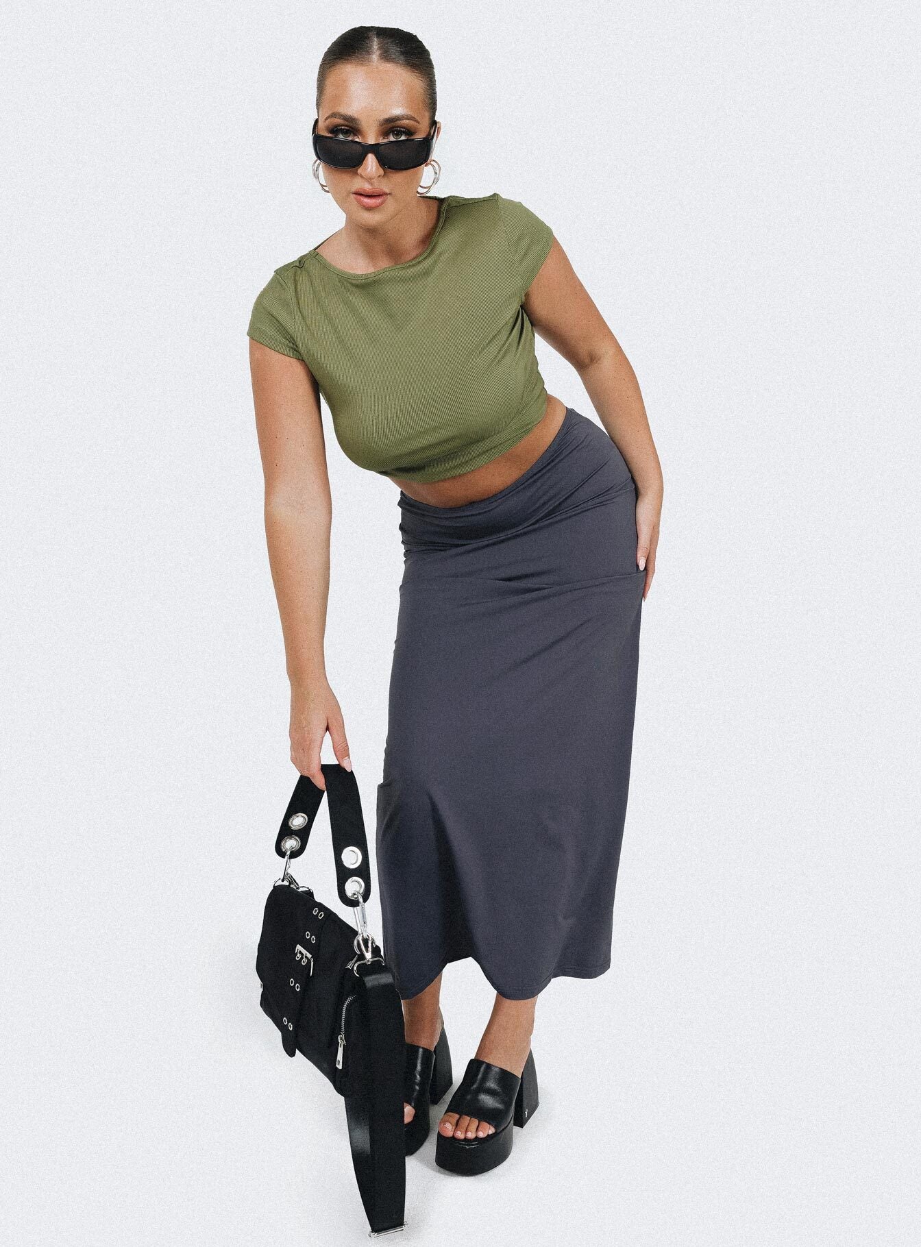 Solita-Top-Green-and-Chipla-Eco-Nylon-Maxi-Skirt-Slate-2